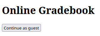 The Power cookie website, it has a simple button and a header